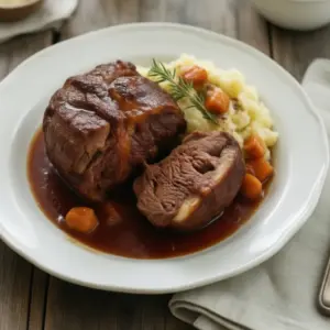 Nationalgericht Deutschland: Geschmorte Rinderbäckchen (Rezept)