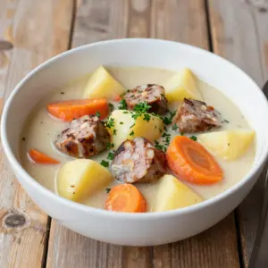 Nationalgericht Deutschland: Kohlrabi Eintopf (DDR Rezept)
