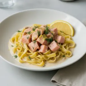 Nationalgericht Deutschland: Lachsnudeln (Rezept)