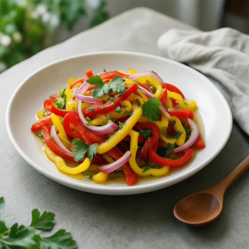Nationalgericht Deutschland: Paprikasalat (Rezept)
