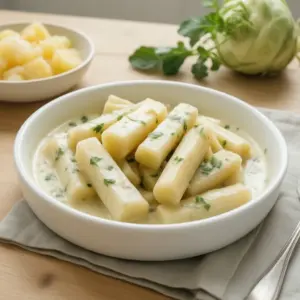 Nationalgericht Deutschland: Rahmkohlrabi (Rezept)