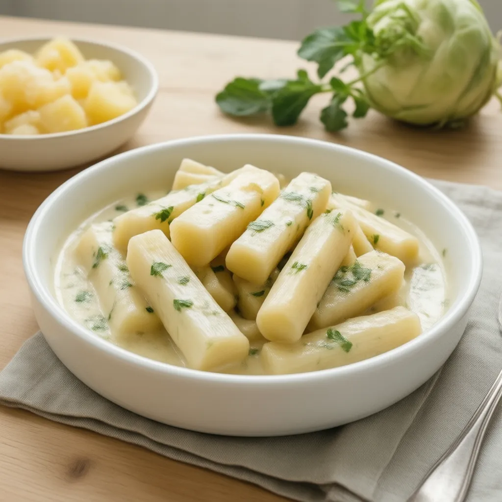 Nationalgericht Deutschland: Rahmkohlrabi (Rezept)