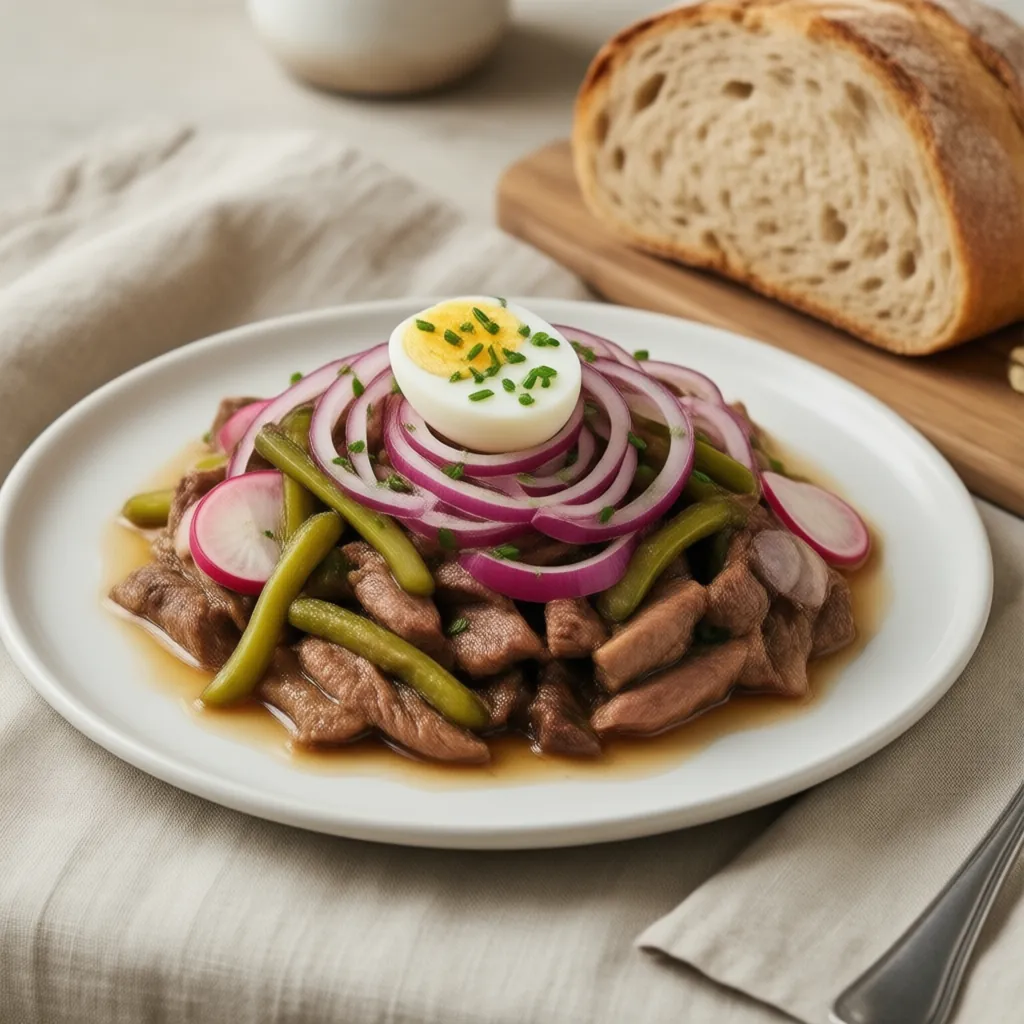 Nationalgericht Deutschland: Rindfleischsalat (Rezept)
