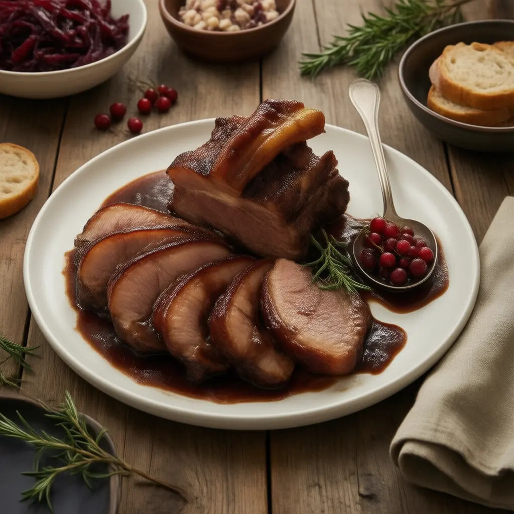 Nationalgericht Deutschland: Wildschweinbraten (Rezept)