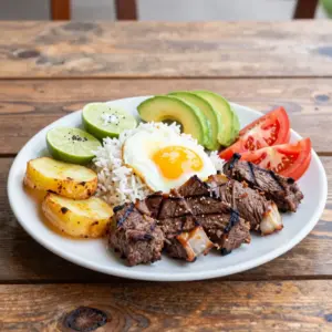 Nationalgericht Ecuador: Churrasco (Rezept)