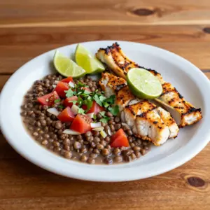 Nationalgericht Ecuador: Pescado a la Plancha con Menestra (Rezept)