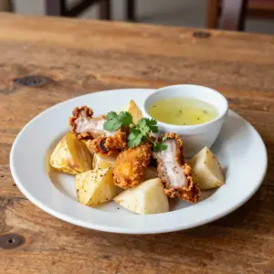 Nationalgericht El Salvador: Chicharrones con Yuca (Rezept)