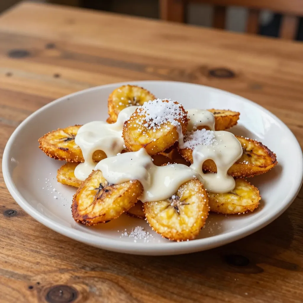 Nationalgericht El Salvador: Platanos Fritos con Crema (Rezept)