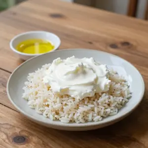 Nationalgericht Elfenbeinküste: Lait Caillé avec Riz (Rezept)
