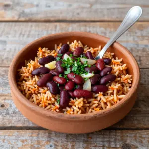 Nationalgericht Elfenbeinküste: Riz aux Haricots Rouges (Rezept)