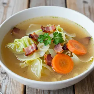 Nationalgericht England: Cabbage and Bacon Soup (Rezept)