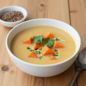 Nationalgericht England: Carrot and Coriander Soup (Rezept)