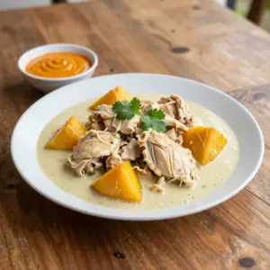 Nationalgericht Fiji: Chicken and Breadfruit Curry (Rezept)