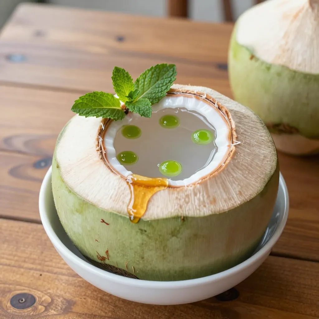 Fiji: Fijian Coconut Water. 300mm Foto