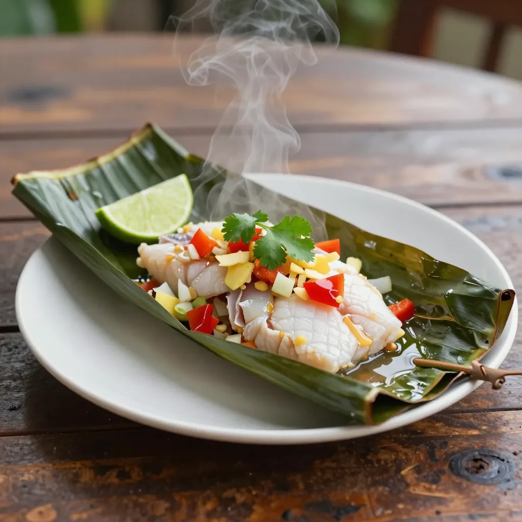 Nationalgericht Fiji: Fish in Banana Leaves (Rezept)