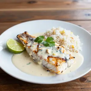 Nationalgericht Fiji: Grilled Fish with Coconut Sauce (Rezept)