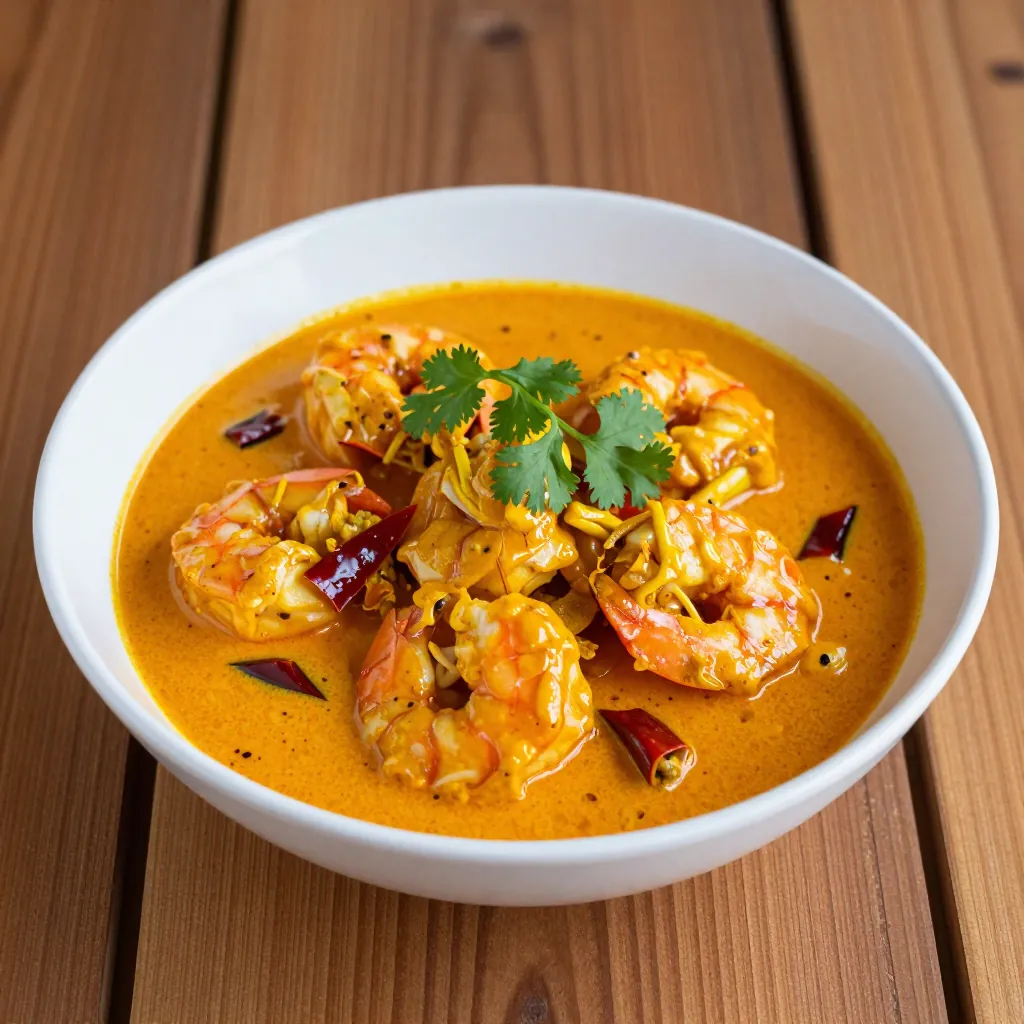 Fiji: Fijian Prawn Curry. 300mm Foto