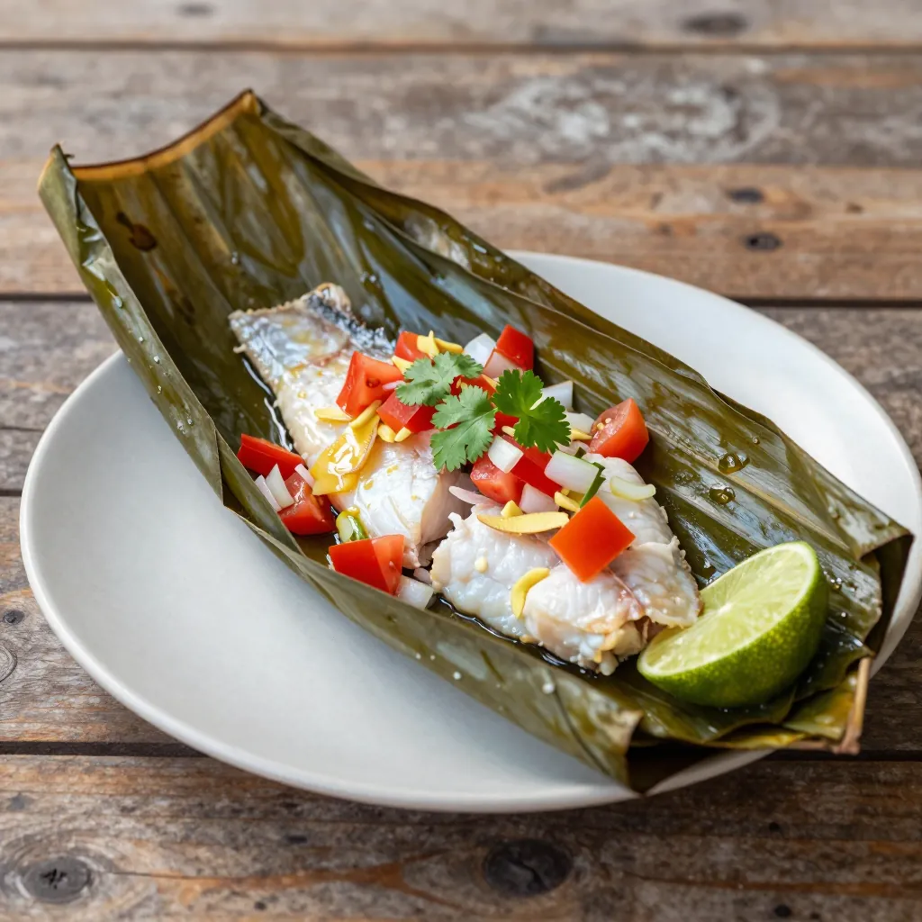 Nationalgericht Fiji: Steamed Reef Fish in Banana Leaves (Rezept)