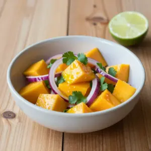 Nationalgericht Fiji: Tropical Mango and Lime Salad (Rezept)