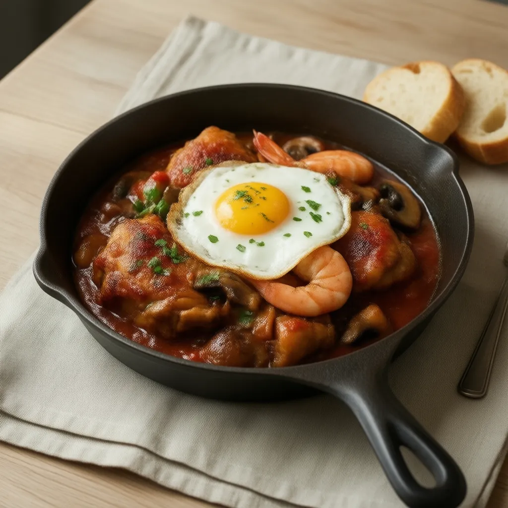 Nationalgericht Frankreich: Huhn Marengo (Rezept)