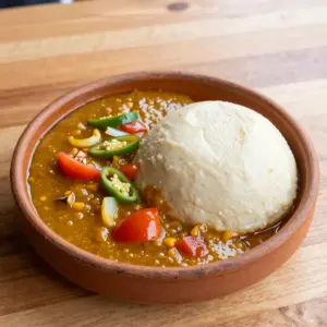 Nationalgericht Gambia: Fufu with Egusi (Rezept)