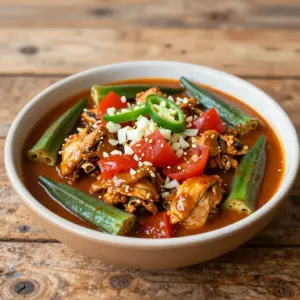 Nationalgericht Gambia: Okra Stew (Rezept)