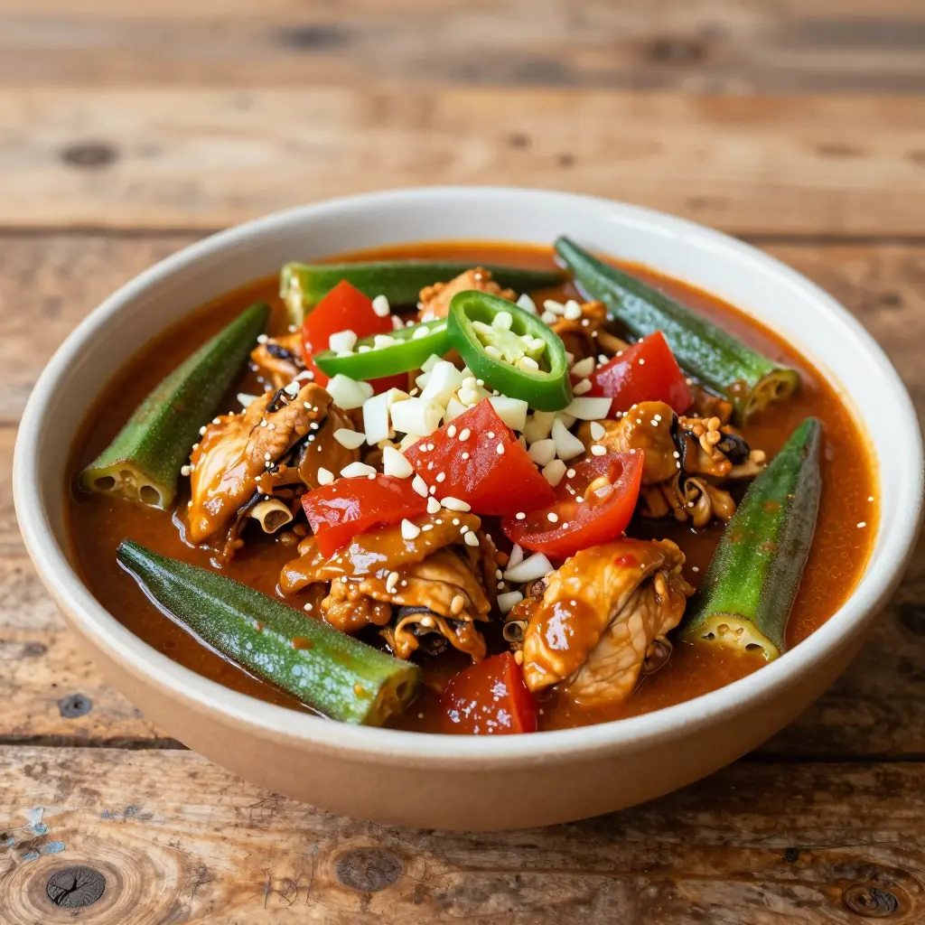 Nationalgericht Gambia: Okra Stew (Rezept)