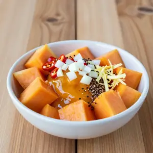 Nationalgericht Gambia: Papaya Chutney (Rezept)