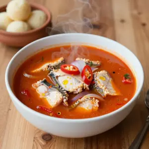 Nationalgericht Ghana: Fish Light Soup (Rezept)