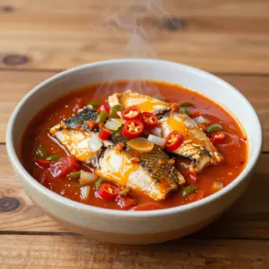 Nationalgericht Ghana: Spicy Fish Stew (Rezept)
