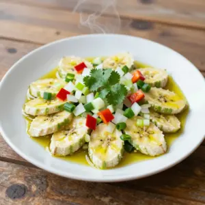 Nationalgericht Grenada: Green Banana Salad (Rezept)