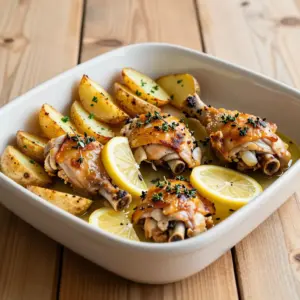 Nationalgericht Griechenland: Kotopoulo Lemonato (Rezept)