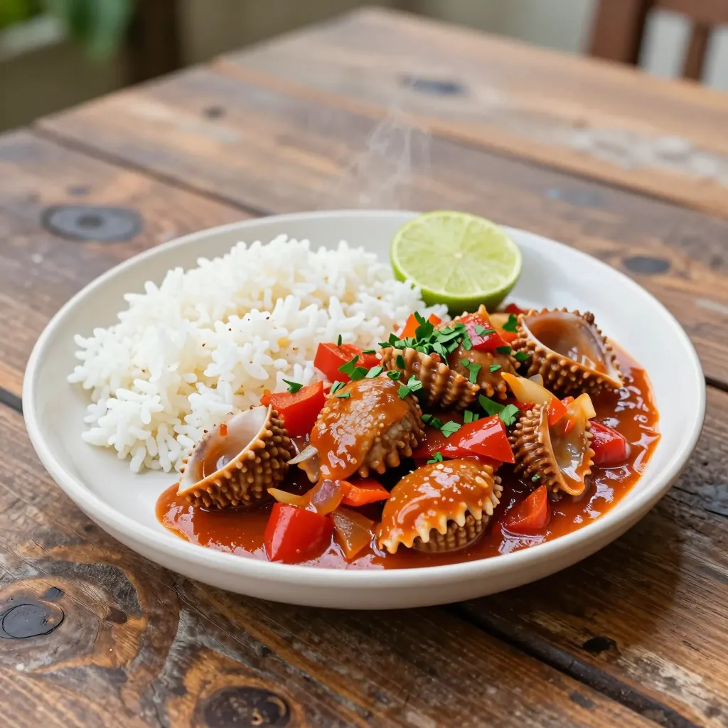 Nationalgericht Haiti: Lambi en Sauce (Rezept)