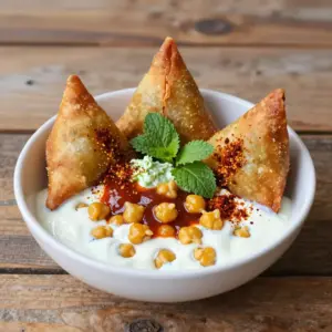 Nationalgericht Indien: Samosa Chaat (Rezept)