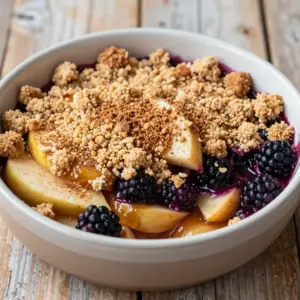 Nationalgericht Irland: Apple and Blackberry Crumble (Rezept)