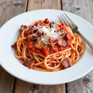 Nationalgericht Italien: Bucatini all'Amatriciana (Rezept)