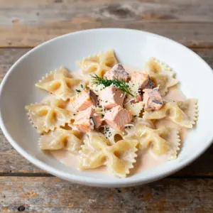 Nationalgericht Italien: Farfalle al Salmone (Rezept)