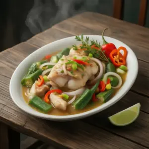 Nationalgericht Jamaika: Steam Fish and Okra (Rezept)