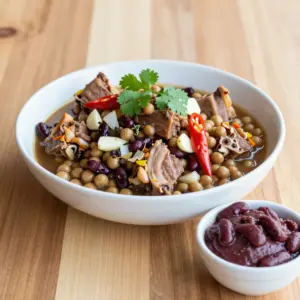 Nationalgericht Jamaika: Stewed Peas with Pig’s Tail (Rezept)