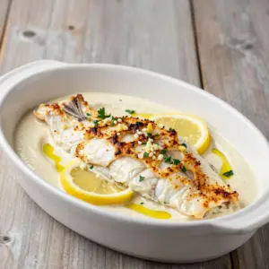 Nationalgericht Jordanien: Baked Fish with Tahini (Rezept)