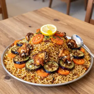 Nationalgericht Jordanien: Farrouj Maqlouba (Rezept)