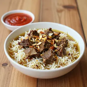 Nationalgericht Jordanien: Ruz wa Lahme (Rezept)