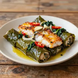 Nationalgericht Kamerun: Ekwang with Fresh Fish (Rezept)