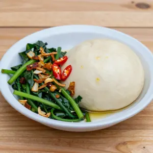Nationalgericht Kamerun: Waterfufu and Eru (Rezept)