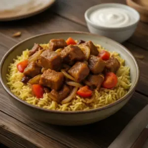 Nationalgericht Katar: Machboos Laham (Rezept)