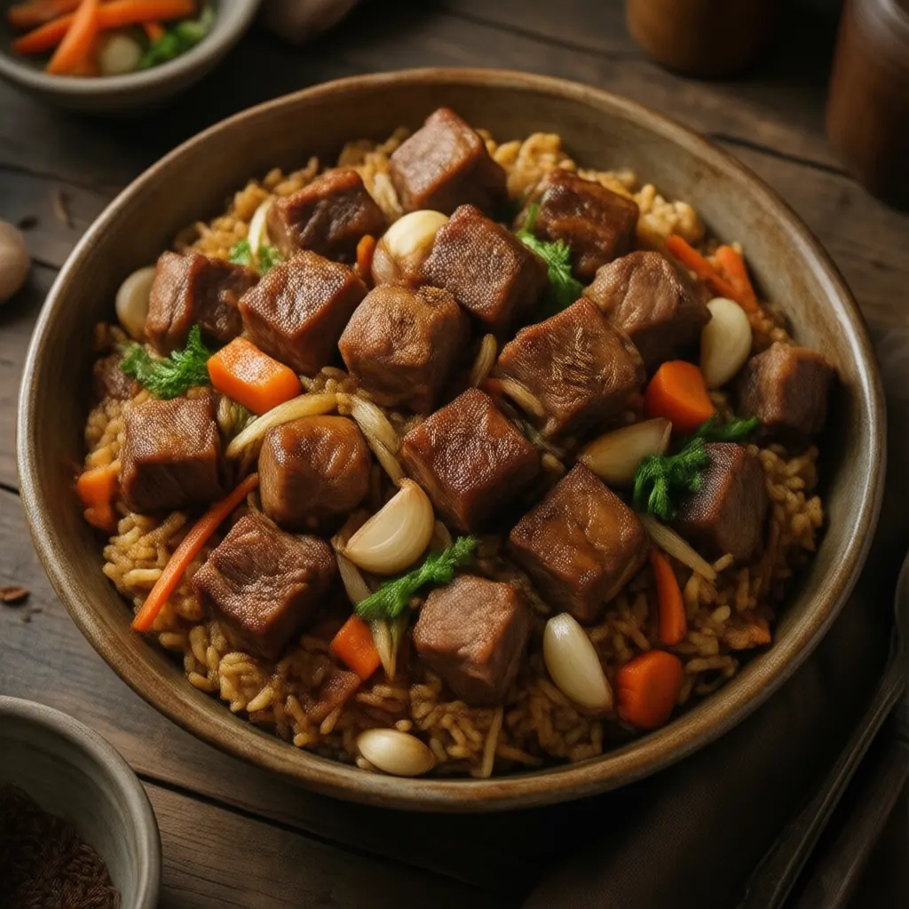 Nationalgericht Kirgisistan: Plov (Rezept)