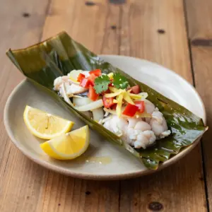 Nationalgericht Kongo: Liboké de Poisson (Rezept)