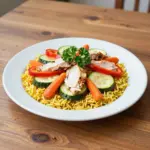 Nationalgericht Kuwait: Maklouba with Chicken (Rezept)