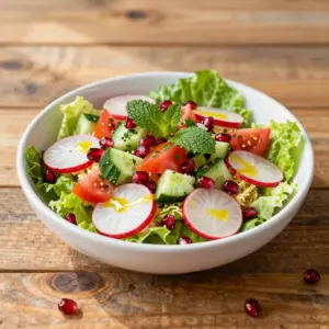 Nationalgericht Libanon: Fattoush bil Pomegranate (Rezept)