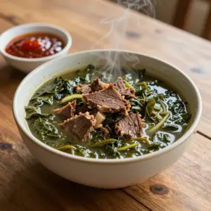 Nationalgericht Liberia: Cassava Leaf Soup (Rezept)
